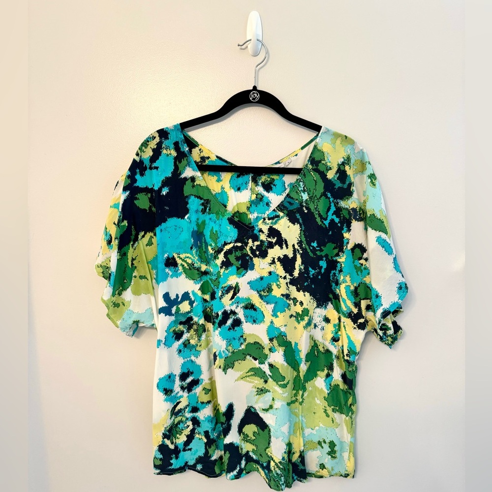 Halogen Women’s Dolman Sleeve Silk Blend Blouse - Size XL